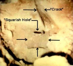 squarish hole